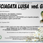 Sciagata Luisa ved. Geni di anni 95