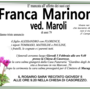 Franca Marinoni ved. Maroli di anni 79 Franca Marinoni ved. Maroli di anni 79