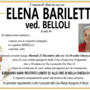 Elena Bariletta ved. Belloli di anni 84