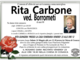 Rita Carbone ved. Borrometi di anni 80