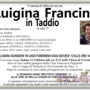 Luigina Francina di anni 73