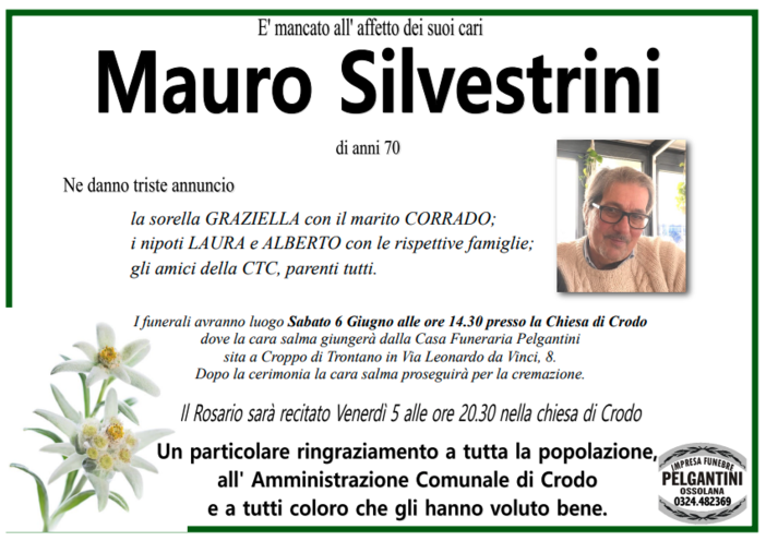 Mauro Silvestrini di anni 70