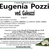 Eugenia Pozzi ved. Galeazzi di anni 93