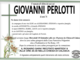 Giovanni Perlotti di anni 76