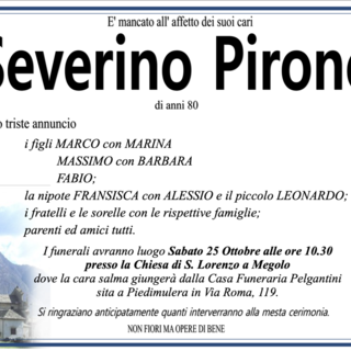 Severino Pirone di anni 80