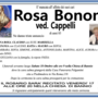 Rosa Bonomi ved. Cappelli di anni 85