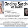 Ondina Sacchetti ved. Rondoni 81 anni