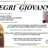 Negri Giovanni classe 1950