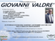 Valdrè Giovanni di anni 75 Valdrè Giovanni di anni 75