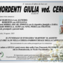 Mordenti Giulia ved. Cerutti di anni 94
