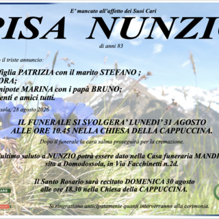 Pisa Nunzio di anni 83