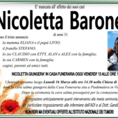 Nicoletta Barone di anni 31