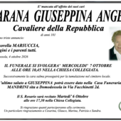 Viarana Giuseppina Angela. Cavaliere della Repubblica di anni 101 Viarana Giuseppina Angela. Cavaliere della Repubblica di anni 101