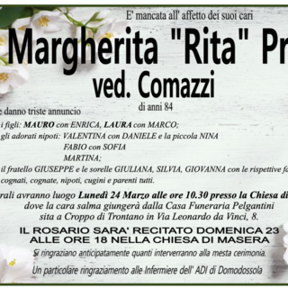 Margherita &quot;Rita&quot; Prini ved. Comazzi di anni 84