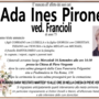 Ada Ines Pirone ved. Francioli di anni 75