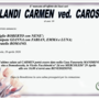 Rolandi Carmen ved. Carosio di anni 89