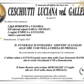 Ceschiutti Luciana ved. Gallerini di anni 91