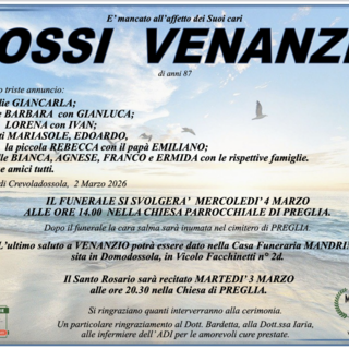 Rossi Venanzio di anni 87