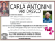 Carla Antonini ved. Dresco di anni 95