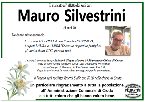 Mauro Silvestrini di anni 70