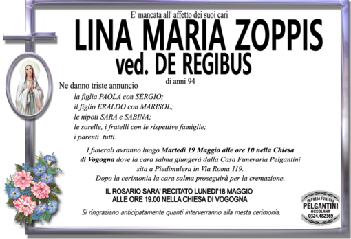 Lina Maria Zoppis ved. De Regibus di anni 94