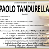 Paolo Tandurella di anni 63 Paolo Tandurella di anni 63