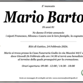 Mario Bartoli di anni 81 Mario Bartoli di anni 81