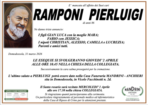 Ramponi Pierluigi di anni 86