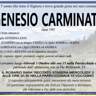 Carminati Genesio classe 1943