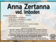 Anna Zertanna ved. Imboden di anni 88 Anna Zertanna ved. Imboden di anni 88