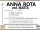 Anna Rota ved. Marta di anni 80