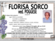 Florisa Sorco ved. Poggese di anni 89 Florisa Sorco ved. Poggese di anni 89