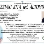 Cambriani Rita ved. Altomonte di anni 91