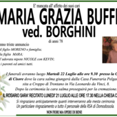 Maria Grazia Buffi ved. Borghini di anni 78