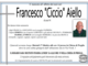 Francesco "Ciccio" Aiello di anni 95 Francesco "Ciccio" Aiello di anni 95