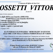 Rossetti Vittorio di anni 92 Rossetti Vittorio di anni 92