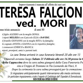 Teresa Falcioni ved. Mori di anni 80