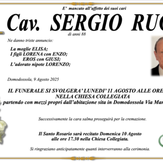 Cav. Sergio Ruga di anni 88
