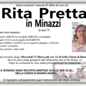 Rita Pretta in Minazzi di anni 79