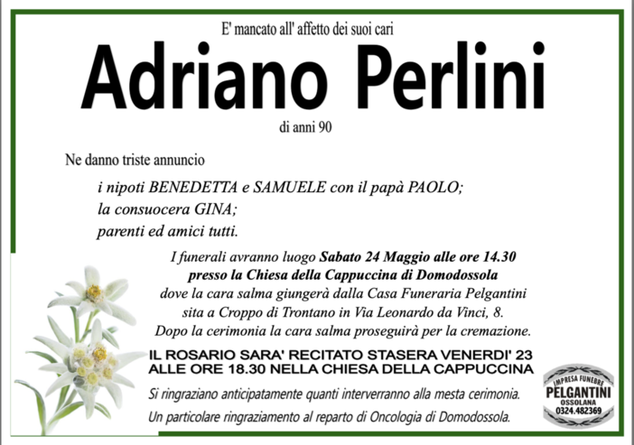 Adriano Perlini di anni 90