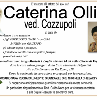 Caterina Ollio ved. Cozzupoli 86 anni