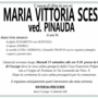 Maria Vittoria Scesa ved. Pinauda di anni 86