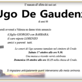 Ugo De Gaudenzi di anni 88