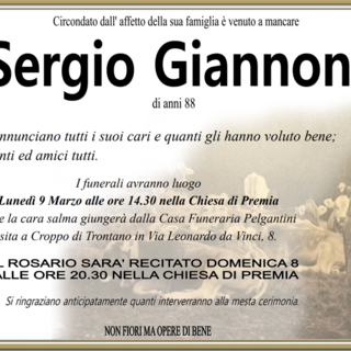 Sergio Giannoni di anni 88