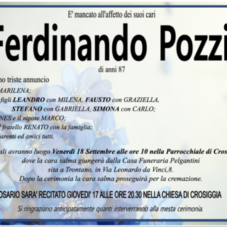 Ferdinando Pozzi di anni 87