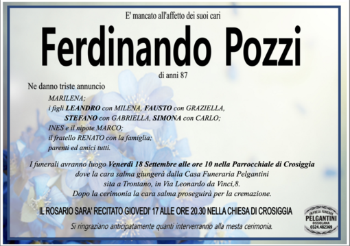 Ferdinando Pozzi di anni 87 Ferdinando Pozzi di anni 87
