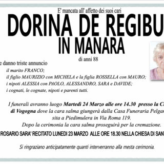 Dorina De Regibus in Manara di anni 88