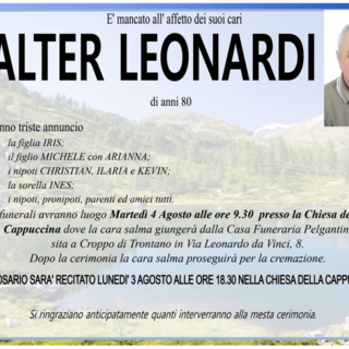 Valter Leonardi di anni 80