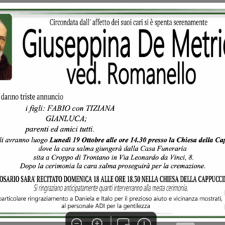 Giuseppina De Metrio ved. Romanello