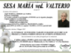 Sesa Maria ved. Valterio di anni 91